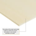 thumbnail image 4 of Uxcell Unfinished Wood Square Cutouts, 12" Squares Wood Slices, 0.12" Thick 8 Pack, 4 of 6