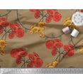 thumbnail image 3 of Soimoi Cotton Duck Fabric Leaves & Aster Floral Print Fabric by The Yard 42 Inch Wide, 3 of 3