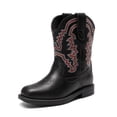 thumbnail image 1 of Botas de Vaquero para Niños DREAM PAIRS Talla 6 Punta Cuadrada Negra, 1 of 7