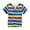 Light Blue, variant on RTKFRFLM Boys Colorful Striped Tee Short Sleeve Casual Crewneck Cotton Top Orange 6-7 Years