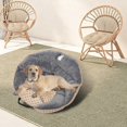 thumbnail image 3 of Almohadilla de la Cubierta del asiento del coche Sunnimix Portador Perro para Perros pequeños Medianos Bolsa de Transporte casa Canasta beige Portadores de asiento de coche, 3 of 8