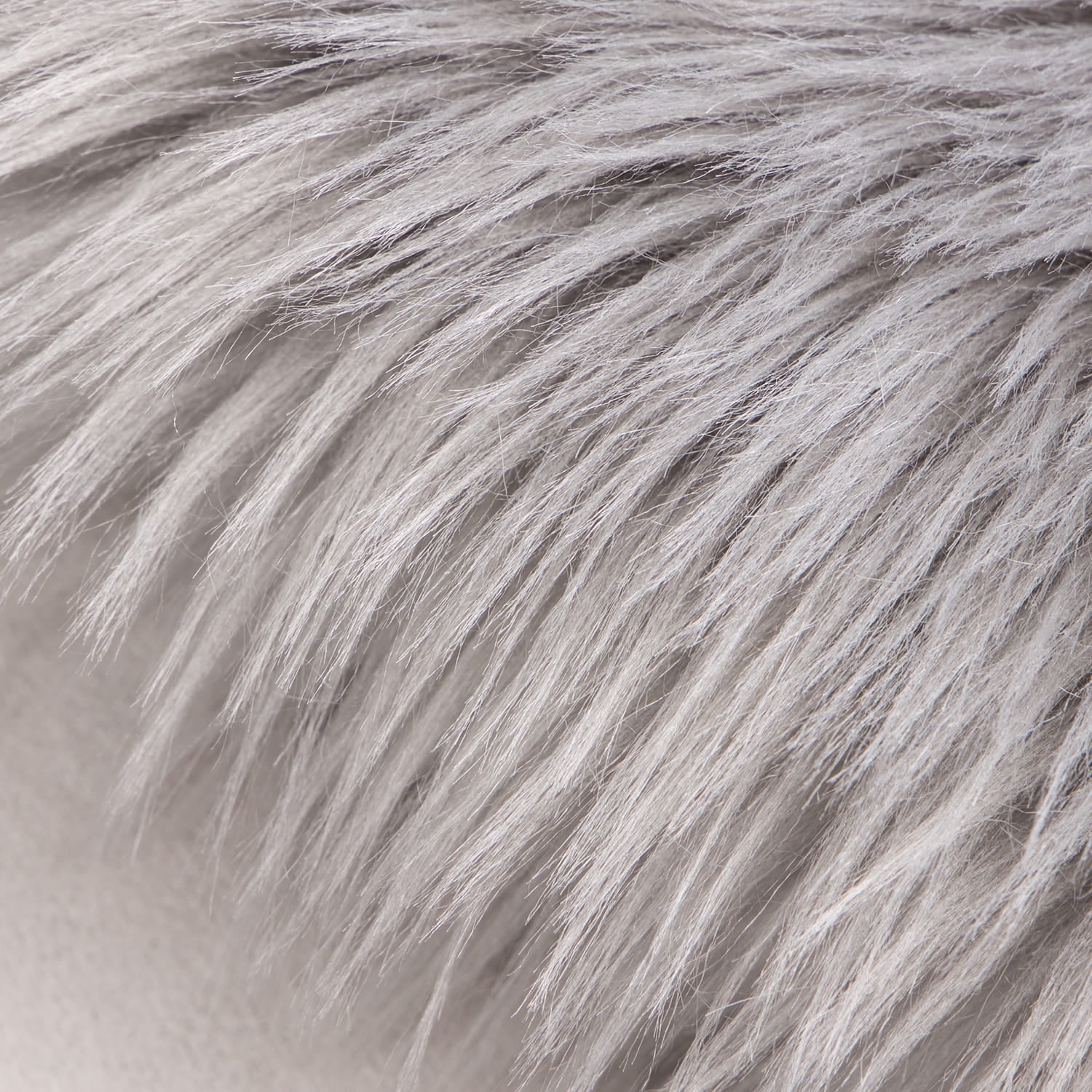 Deluxe Soft Faux Sheepskin Fur Series Decorative Indoor Area Rug 2 x 3 Feet, Grey, 1 Pack