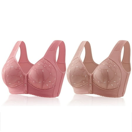 Black of Friday Deals!Clearance Staron 2PC Bras for Women  Wireless Bras for Women Comfort No Underwire Bra Comfortable Wireless Bra Stretch Plus Size Bras Comfy Bra