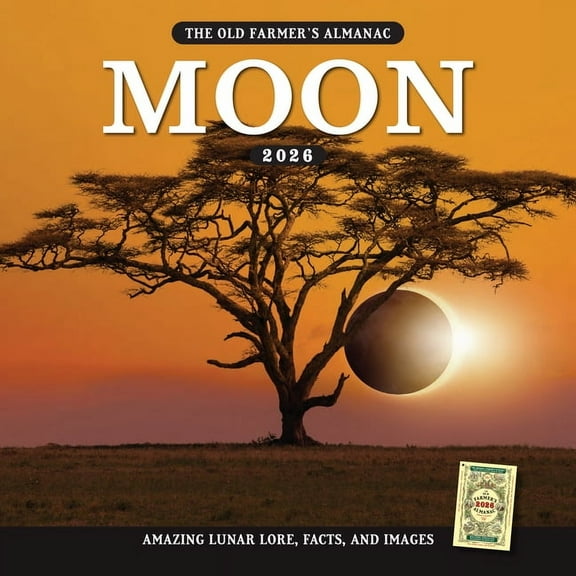 The 2026 Old Farmer's Almanac Moon Wall Calendar, (Paperback)