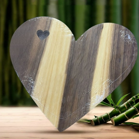 Under 10, Wooden Chopping Board, Heart-Shaped Cheese Board, 12x8 Inches, Acacia Wood, Kitchen Decor, Serving Platter, Rustic Home Accents, Food Prep Surface Hzhnb Start shopping | Wood, Multicolor