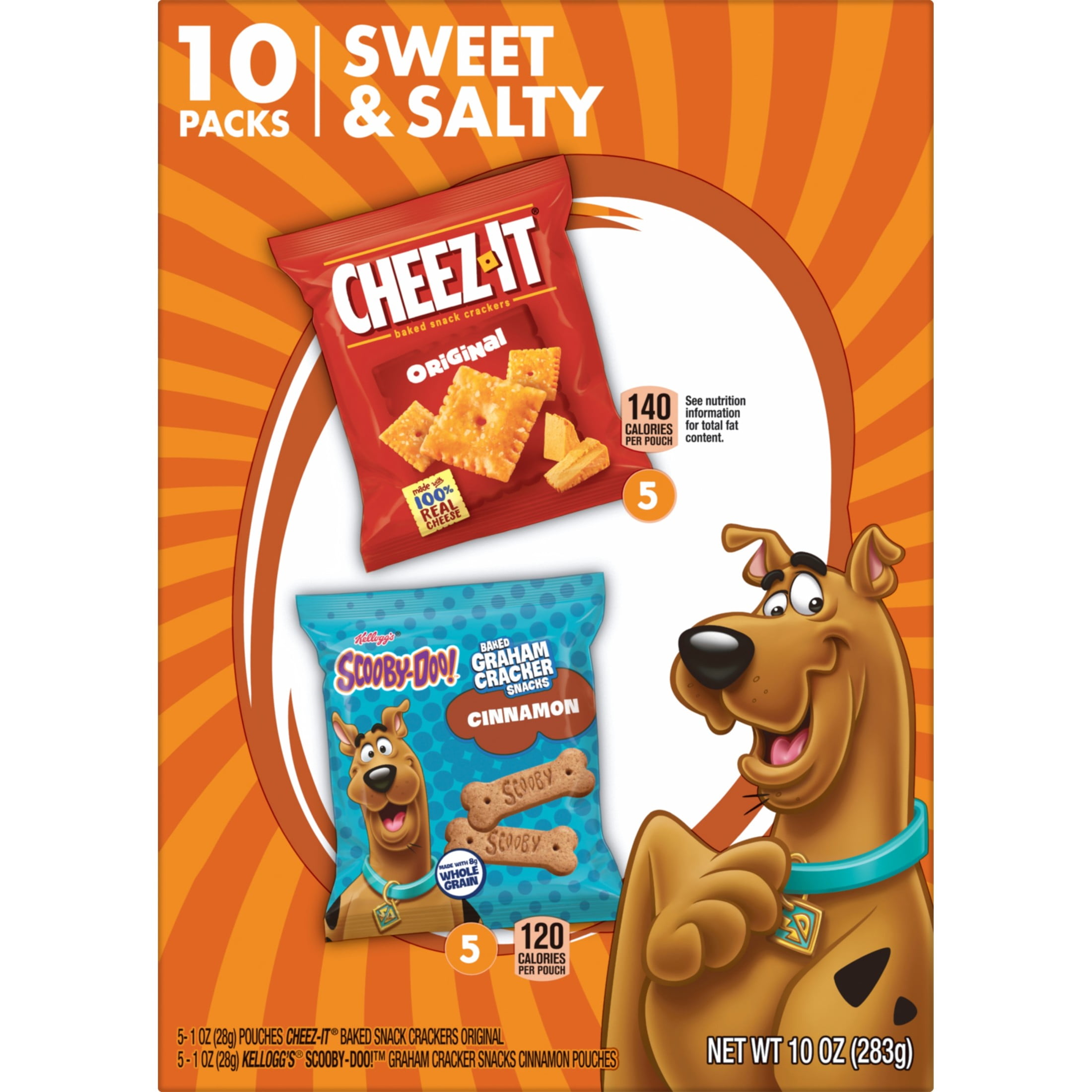Cheez-It, SCOOBY-DOO! Variety Pack Snacks, Lunch Snacks, 10 Count