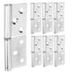 thumbnail image 5 of BESTYASH 12Ud Bisagra Para Puertas De Madera Y Gabinete Inoxidable Plateada, 5 of 6