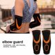 thumbnail image 2 of Par negro de coderas de nailon unisex para deportes, protección mejorada y comodidad, 2 of 8