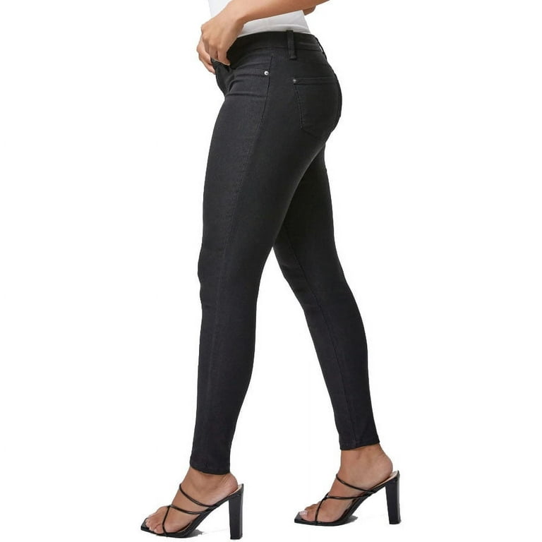 YMI Women s Hyperstretch Mid Rise Skinny Jeans Black XL