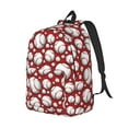 thumbnail image 2 of Balery Cute Baseball Vintage Canvas Backpack for Men and Women - Large Capacity, Durable Travel Laptop Bag for School, Work, Hiking, and Outdoor Activities, 2 of 7