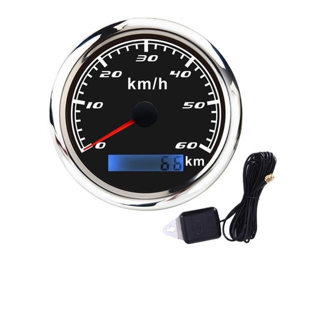 60 Km/h GPS Speedometer With Red Backlight 85mm Waterproof Speed Meter Gauge For Marine Boat Car Motorcycle Auto Truck Odometer ,High Precision