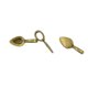 thumbnail image 3 of 100 Uds., plata /etiqueta de hoja de bronce fianzas pegamento en fianza colgante manualidades DIY. Hugo Pegamento en forma de hoja sobre fianzas, 3 of 8