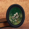 thumbnail image 3 of DefiDgd Halloween Vintage Oval Wooden Wall Frame,Retro Forest Ghost Black Cat Pumpkin Printed Hanging Wall Sign for Halloween Living Room Bedroom Farmhouse Home Party Decor(D), 3 of 8