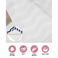 thumbnail image 6 of Navy Blue Moire Kitchen Dish Towels for Drying Dishes Set of 3, Water Ripple Stripe Farmhouse Waffle Weave Microfiber Hand Tea Bathroom Towels Quick Dry & Absorbent Towel 12x12, 6 of 7