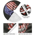 thumbnail image 2 of FMSHPON 4th of July Patriotic Skull American Flag American Colors Xmas Christmas Tree Skirt Stand Mat for Holiday Party Decoration Indoor Outdoor 36 inches, 2 of 6