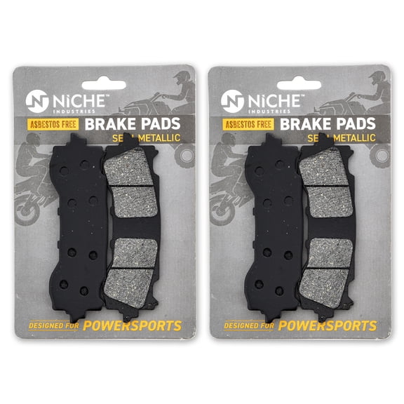 Niche Front Brake Pad for Honda Goldwing 1800 Semi-Metallic Motorcycle 2 Pack 519-KPA2511D