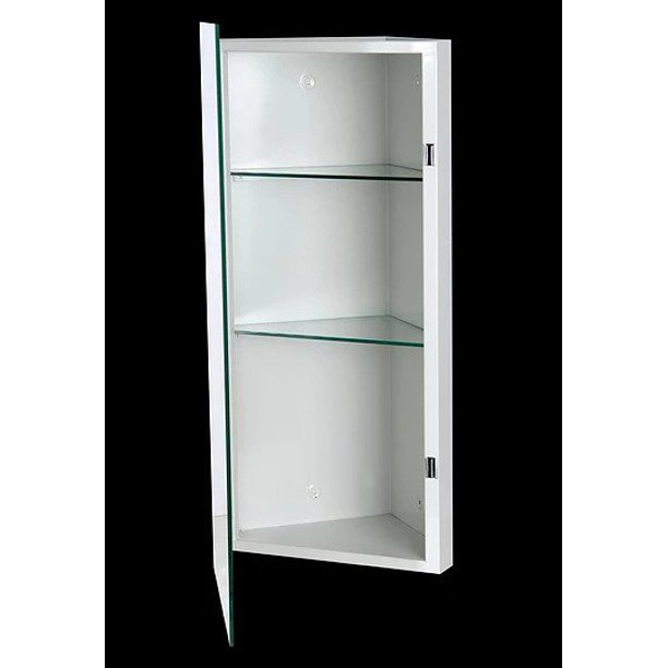 Ketcham Cmc 1442 Corner 14 X 42 Inch Medicine Cabinet W S Steel Mirror Walmart Com Walmart Com