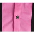 thumbnail image 4 of Work Shirt Elegant Formal Office Short Sleeve Women Secretary Blouses-black&pink, 4 of 5