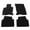 Black, variant on Ikon Motorsports Floor Mat Fits 2020-2025 Ford Escape GAS 4DR Beige Nylon OEM Fitment Style Front & Rear Floor Mats Anti-slip Carpets Replacement 4PCS