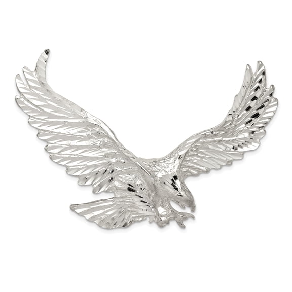 925 Sterling Silver Eagle Shaped Pendant