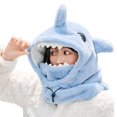 thumbnail image 1 of ZOUBAOQ Shark Plush Warm Ear Protection Caps Winter Full Face Mask Hat Head Neck C, 1 of 8