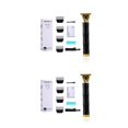 thumbnail image 2 of Minnieouse Cortadora de pelo eléctrica 5W USB Haircut Portable Barba Afeitado Salon Hairstyling Clipping Shaver con límite Cepillo para el cabello Negro 2piezas Minnieouse CBP162940, 2 of 5