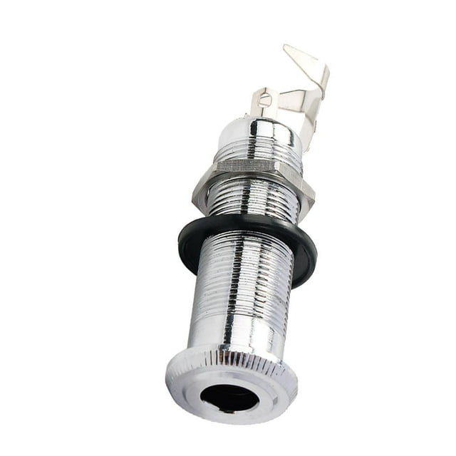 Conector de salida montaje empotrado de cilindro plateado de cobre para bajo