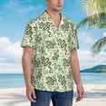 thumbnail image 5 of Daiia Green Snake Hawaiian Shirt for Men Gentle Cotton Regular Short Sleeve Casual-XX-Large, 5 of 9