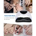 thumbnail image 5 of WEVILI Lámpara de uñas LED UV de 288 W, luz de esmalte de gel para secador de uñas más rápido para manos y pies, luz de uñas UV profesional con 4 temporizadores y sensor automático, luz UV de curado c, 5 of 5