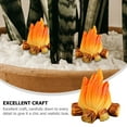 thumbnail image 6 of 12 Pcs Fire Ornaments Lights Artificial Decor Blaze Toys Mini, 6 of 8