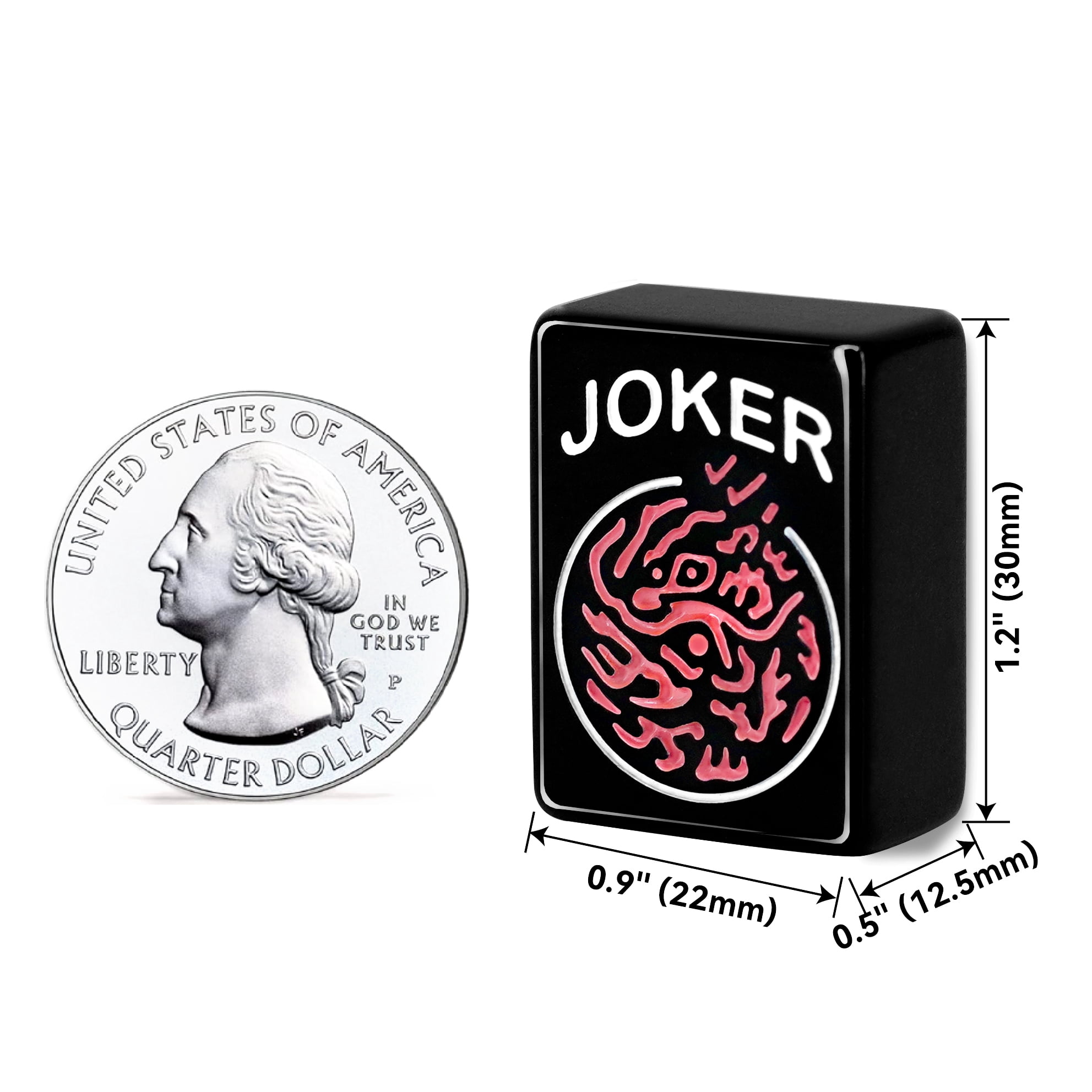 Curated for Mom: Complete American Mahjong Set with 166 Black Tiles (1.2") & Storage Case – Ideal for Game Nights