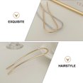 thumbnail image 2 of 4 Pcs Coiffe en Métal Simple Épingle à Cheveux en Alliage en Forme de U, 2 of 7