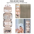 thumbnail image 4 of Bolsa de Tocador, Neceser de Viaje Mujer de Colgante Organizador,Neceser Organizador de Viaje de Alta capacidad Impermeable con Ganchom,Múltiple Compartimentos para Mujer Accesorio y Maquillaje, 4 of 6