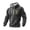 Dark Gray, variant on Mens Patriotic 4th of July Clothes 250 Year American Anniversary Sweatshirt Long Sleeve Waffle Hooded Pullover with Pocket