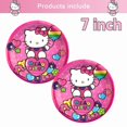 thumbnail image 1 of Decoraciones de fiesta de cumpleaños de Hello Kitty, globos blancos de gatito, vajilla desechable, telón de fondo para niños, suministros de fiesta, regalos de juguete, 1 of 4