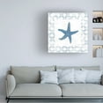 thumbnail image 3 of Emily Adams 'Navy Starfish on Newsprint' Canvas Art, 3 of 3