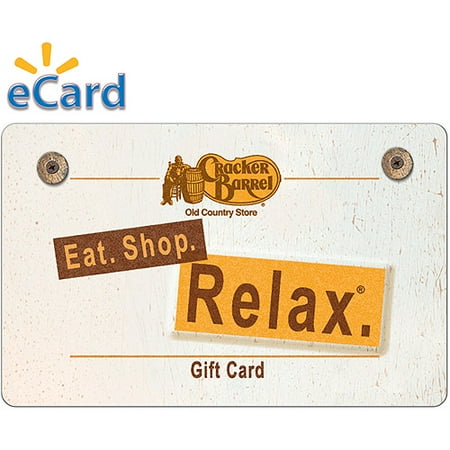 Cracker Barrel $25 Gift Card (email Delivery) - Walmart.com