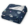 thumbnail image 2 of Space Astronaut Throw Blanket Soft Plush Flannel Blanket for Baby Girls Boys Space Themed Bedroom Decor Blankets for Couch, Sofa 40×50 Inch, 2 of 5