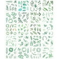 thumbnail image 2 of Wrapables Washi Scrapbooking Stickers Box Set, Green Leaves (20 Sheets), 2 of 7