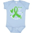 thumbnail image 3 of Inktastic Love and Care Mental Health Awareness Green Ribbon Boys or Girls Baby Bodysuit, 3 of 5