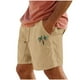 thumbnail image 1 of Pantalones Cortos para Hombre Cintura Elástica con Bolsillos Color Sólido Casual Cordón Suelto Pantalones Cortos de Ejercicio, 1 of 4