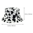 thumbnail image 2 of 1pc Parasol al aire libre Patrón de vaca Sombrero de pescador Sombrero de cubo para mujeres niñas damas, 2 of 7