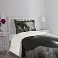 thumbnail image 3 of Ambesonne Grey Quilted Bedspread Set 2 Pcs, Exotic Wildlife, Twin Size, Grey, 3 of 5