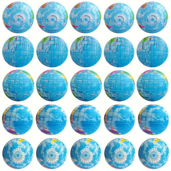 10PCS Squishy Toys, Earth Globe Squishy Toys for Children Ages 3 , Classroom Prizes, Party Favors, Christmas Gifts, Christmas Stocking Stuffer