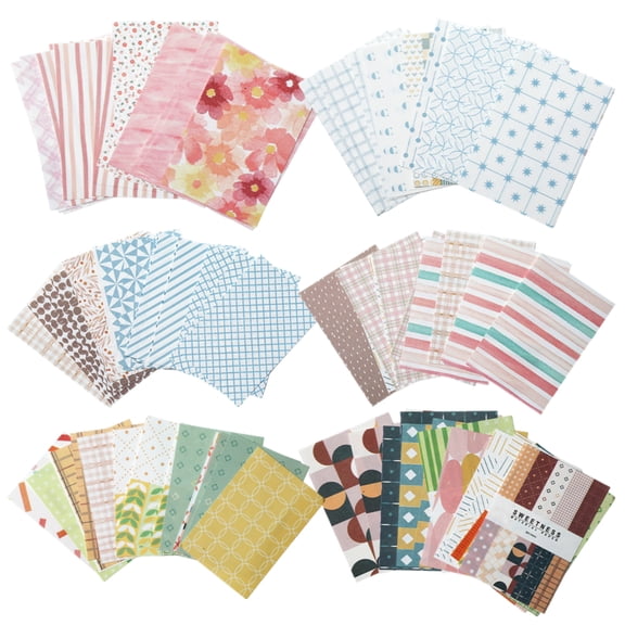 500pcs Vintage Scrapbook Paper, Decorative Paper Supplies for DIY Art Crafts Scrapbooking Journal Photo Album Card Making