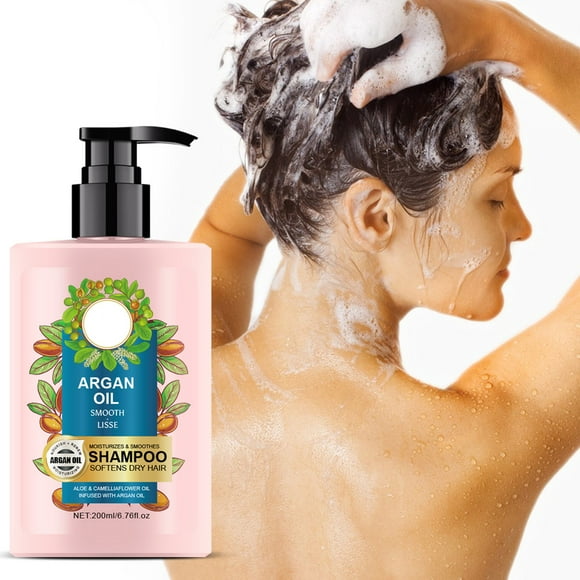 Herunwer Argan Oil Shampoo Moisturizing And Strengthening Shampoo Scalp Care Shampoo Health Scalp Shampoo Hydration Frizz Control And Color Protection 200ml