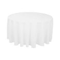 thumbnail image 5 of Greenadscape Round White Polyester Tablecloth for 1Pcs 78.7x78.7in, 5 of 8