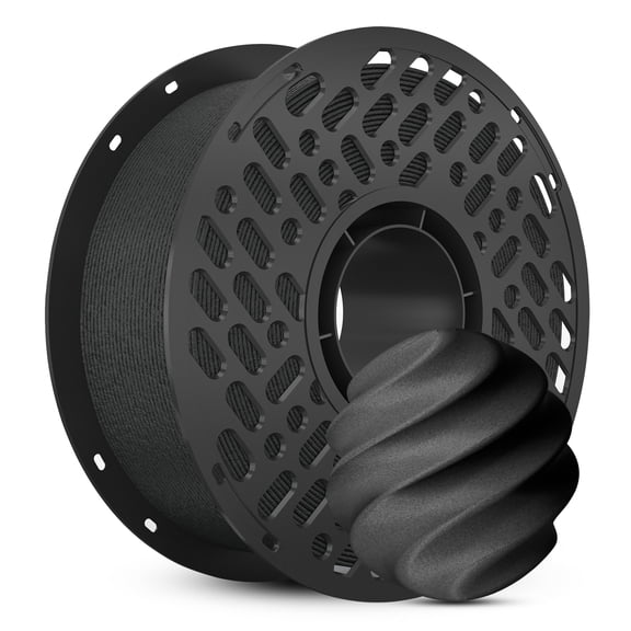PETG Carbon Fiber 3D Printer Filament, 1.75mm, Carbon Fiber Reinforced, Dimensional Stability,Black