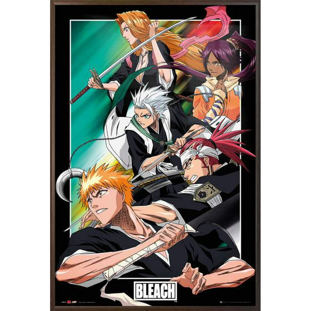 Bleach - Framed Manga / Anime TV Show Poster / Print (Character Collage
