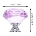 thumbnail image 2 of CTIRCHIU 16Pcs Crystal Glass Cabinet Knobs Violet Decorative Drawer Pulls for Furniture, 2 of 8